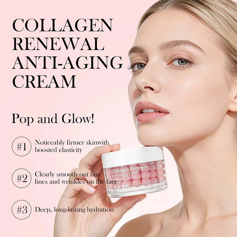 

DOLANJN Pink Collagen Capsule Cream Suitable For All Type Skins Moisturizing Firming Night Care 70g Facial Cream