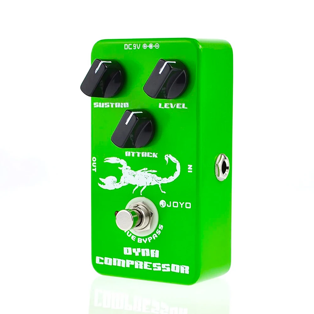 JOYO-Classic Dynamic Compressor Compress Effect Pedal for Electric Guitar, Mini Pedals, True Bypass, Bass Parts, JF-10