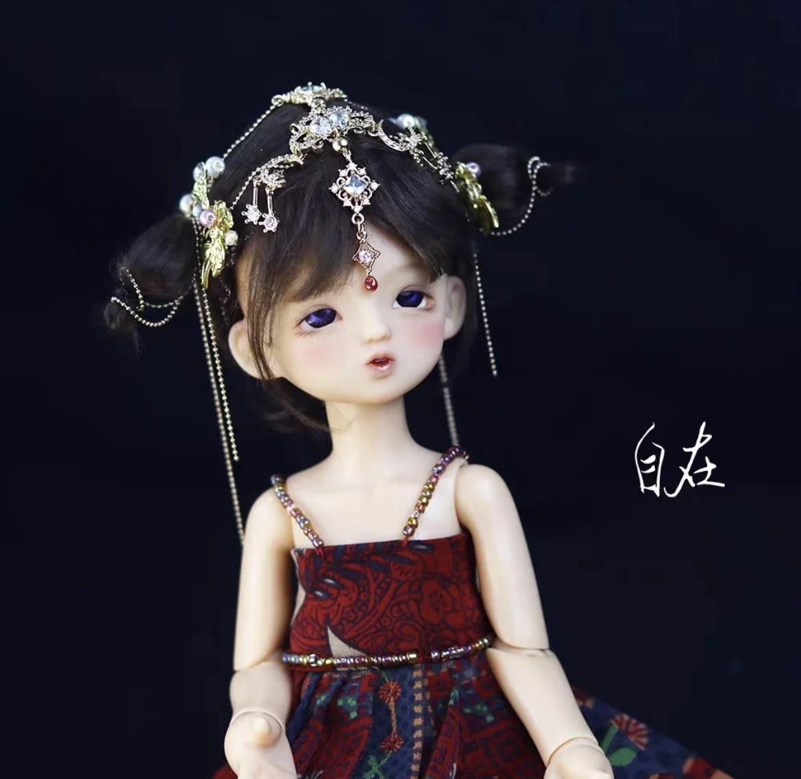 تاج لغطاء رأس الدمية دبوس شعر شرابة، 1/4 1/6 BJD إكسسوارات دمي شحن مجاني