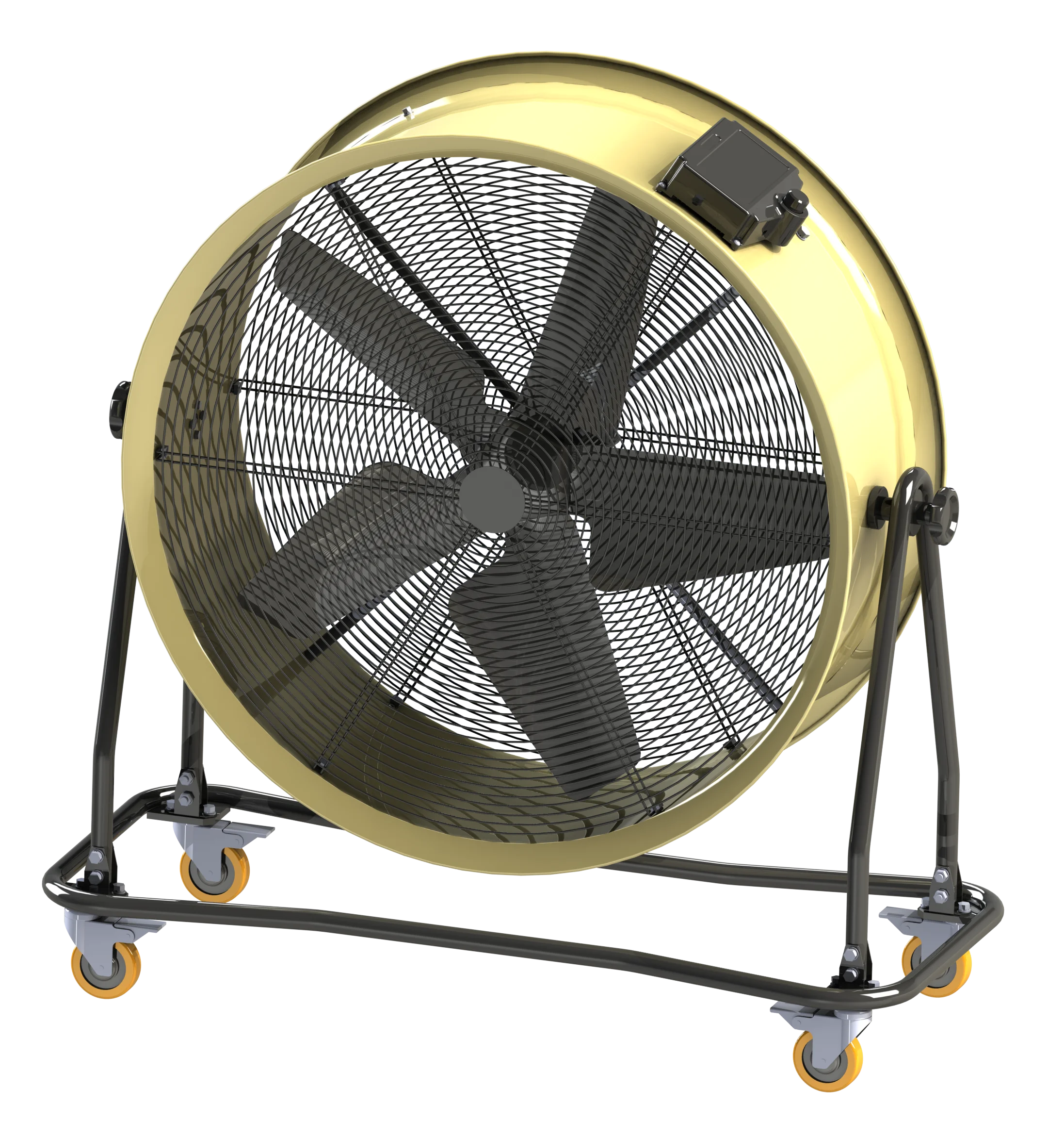 32inch Low power High Wind PowerMobile Floor Fan with Wheels for  office