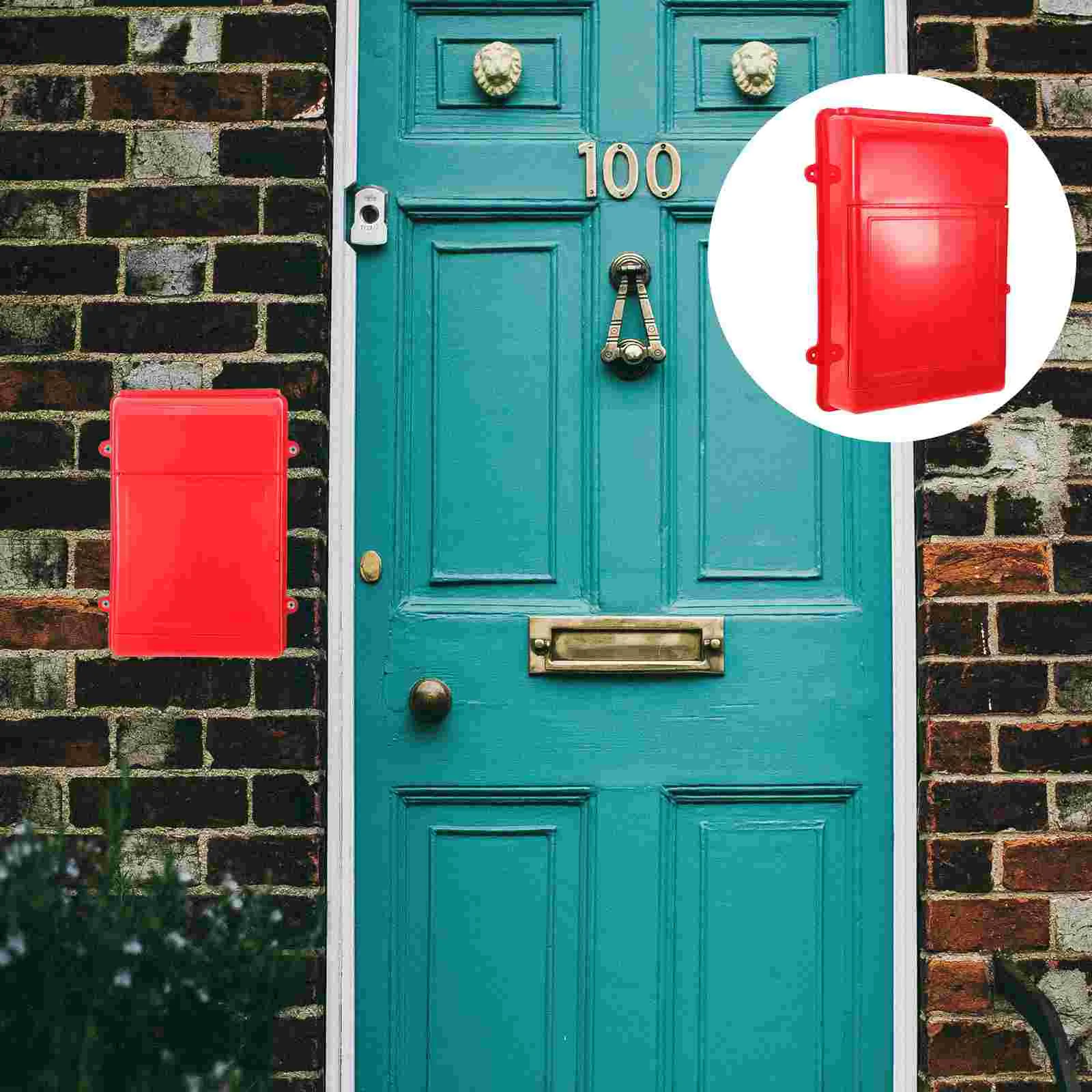 

Postal Mail Box Wall Mount Mailbox Home Outdoor Plastic Hanging Organizer Donation