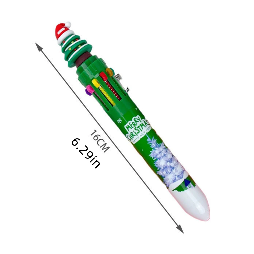 6/12/18 قطعة الكرتون عيد الميلاد 4/10 قلم ملون ، عيد الميلاد السنة الجديدة حفل زفاف عيد ميلاد المدرسة هدية تذكارية جائزة حزمة ستوفير