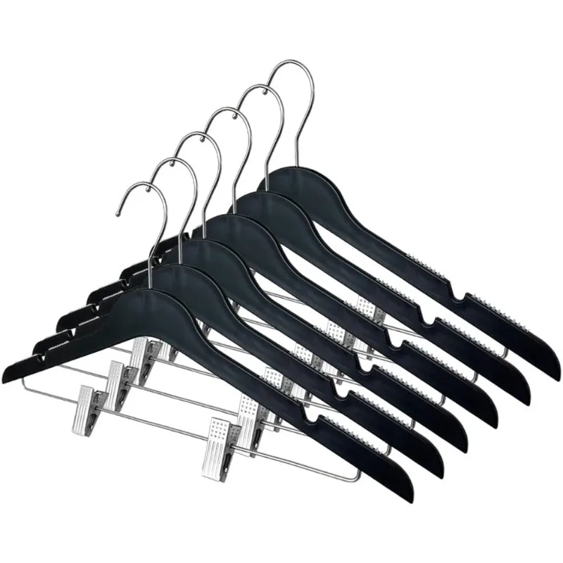 

All Hung Up Hangers Slim Plastic Hangers with Clips, Clothes Hangers, Thin Plastic Hangers, Color Plastic Hangers,(36pk)