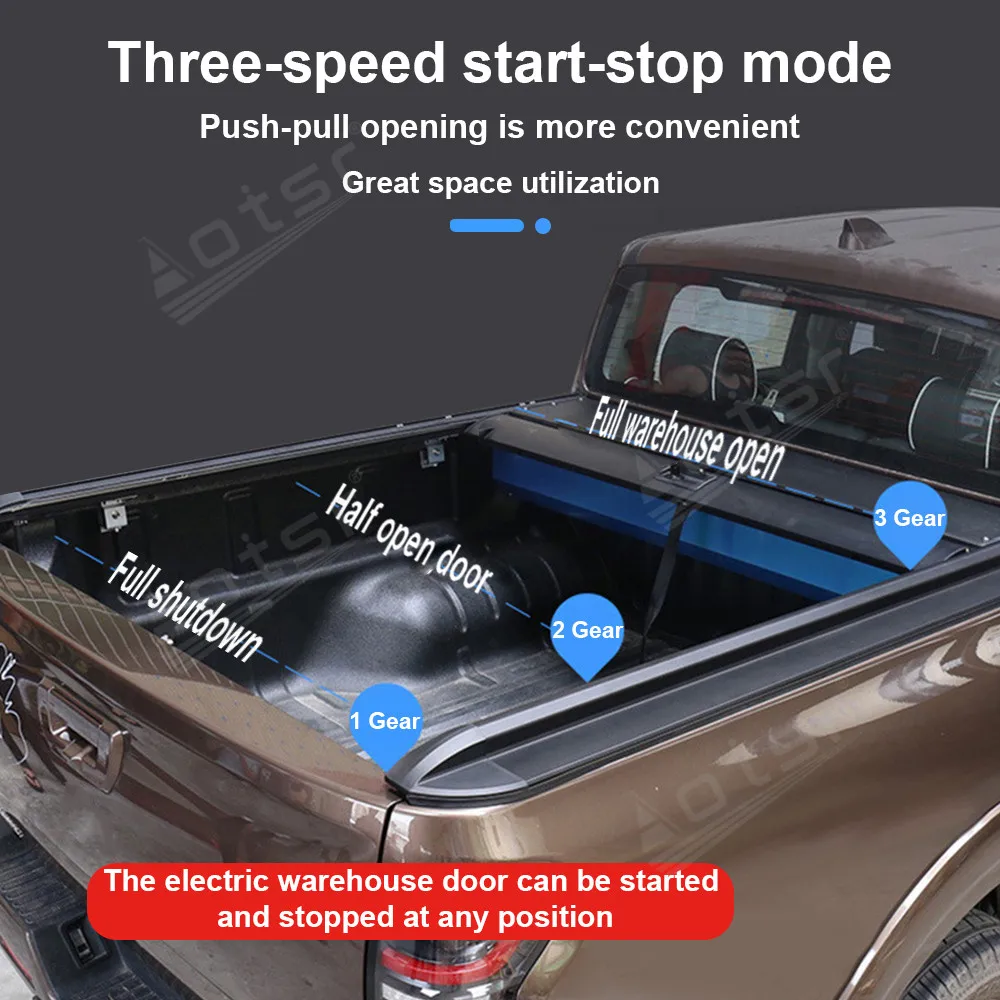 For Great Wall Wingle 5/6/7 Pickup Truck Bed Cover Retractable Roller Shutter Aluminum Alloy Tonneau Cover Off Road Accessories