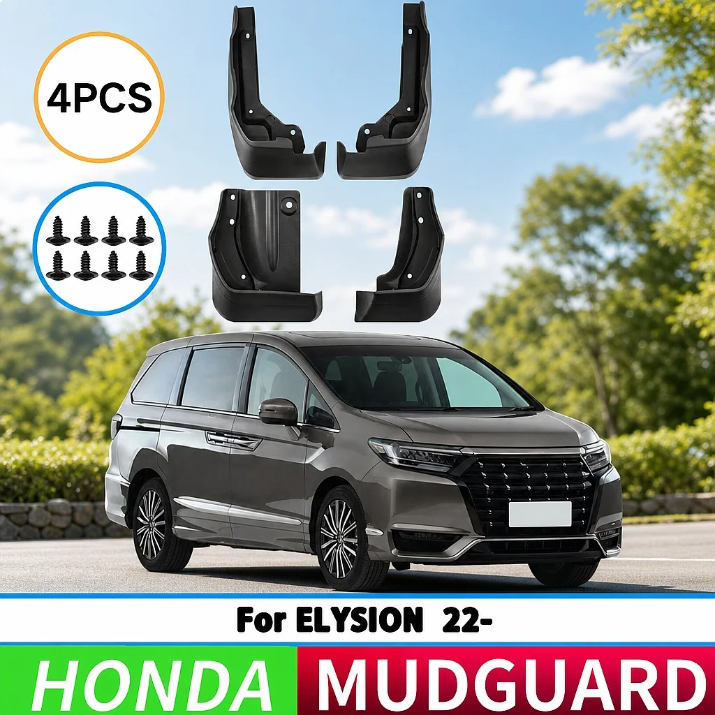 

Suitable for Honda Elysion 2022-2024 Front Rear Mudguards Car Tire Splash Guards Auto Parts