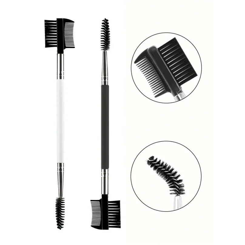 1/2/4PCS 3 Head Eyebrow Eyelash Shaper Double Head Brush Makeup Grooming Tool Cosmetic With 3 Different Brushes