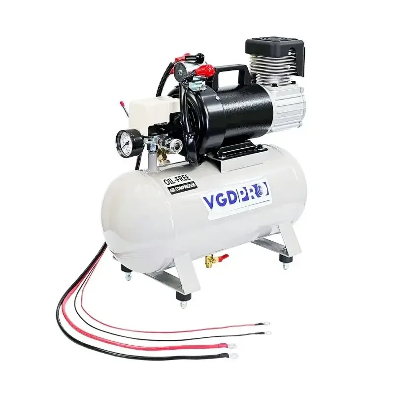 Portable 12V DC Mini Air Pump 12 Liter Oil-Free Tank Heavy  Offroad Road Assist Engineering Service Industrial Compressors