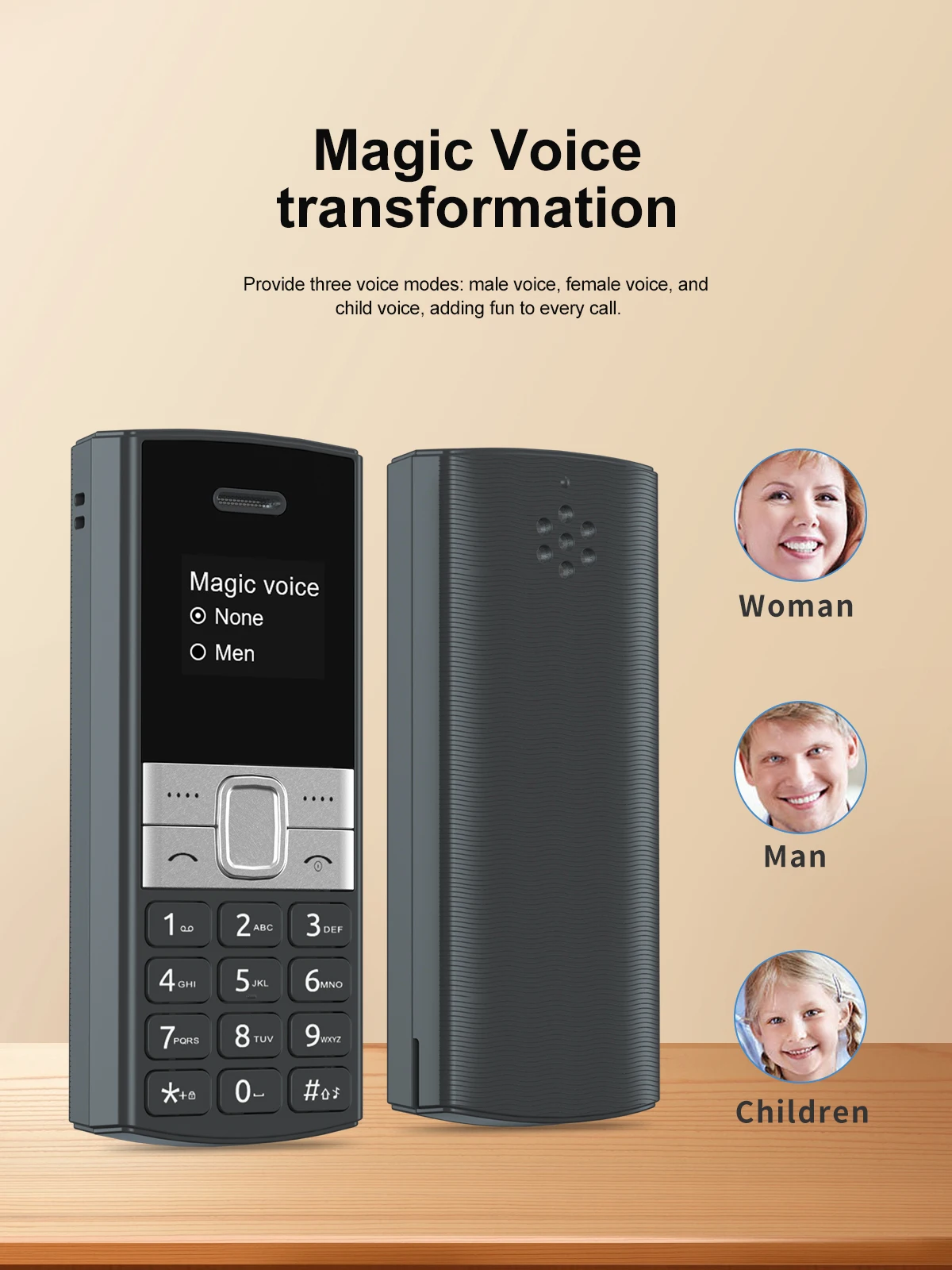 SERVO BM150 Dual SIM Mini Mobile Phone Magic Voice Bluetooth Dialer Speed Dial Call Recording Little Mobile Cellphone for Backup