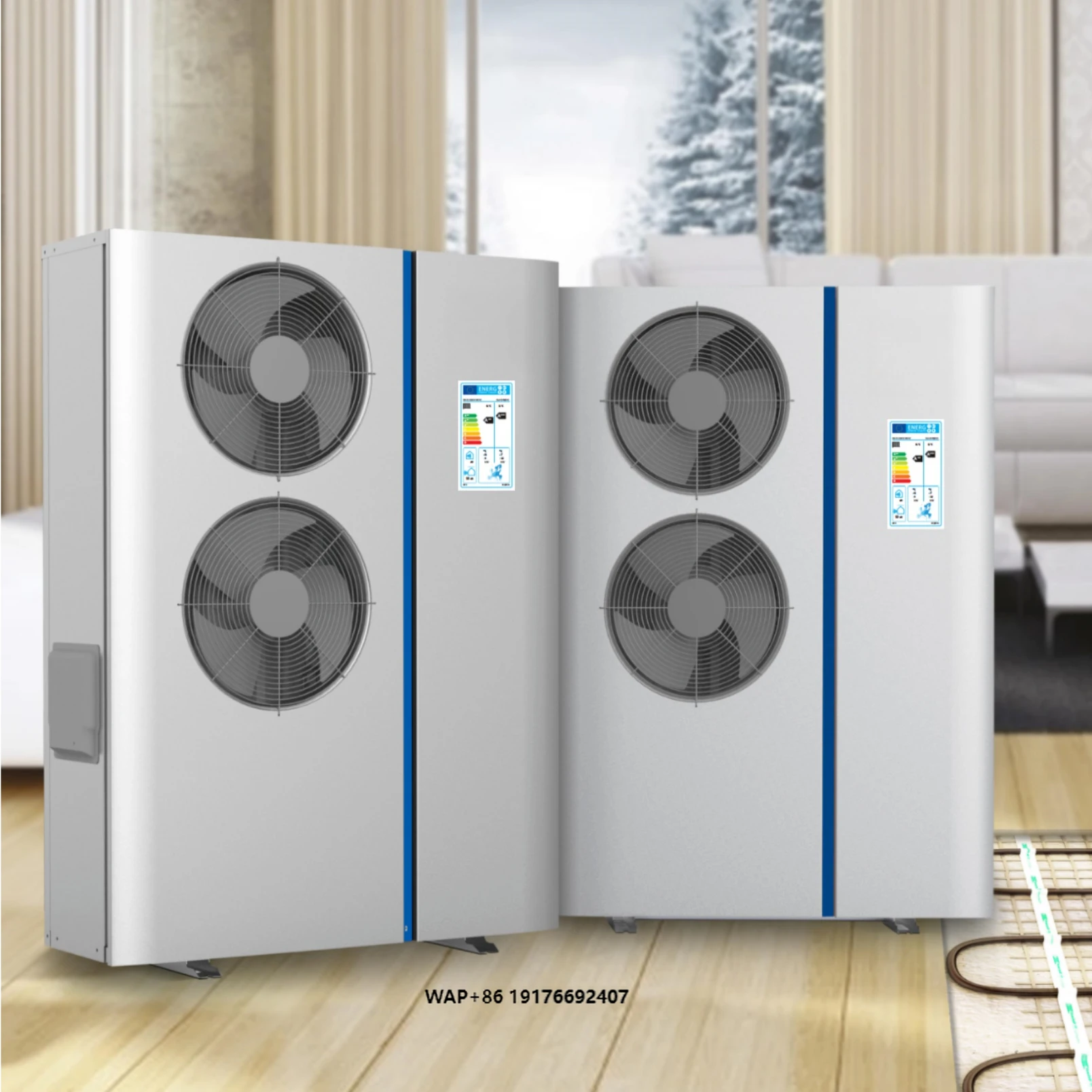 Czech Republic 6KW 8KW 10KW 12KW Heatpump R290 R32 DC Inverter House Apartment Heating Air Source Heat Pump Tepelne Cerpadlo