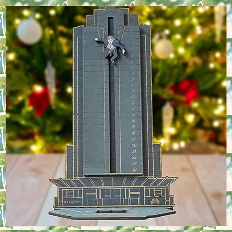 FIZP Gruber يسقط عن Nakatomi Plaza، تقويم مضحك لعيد الميلاد والهالوين، تقويم خشبي للعد التنازلي لعيد الميلاد، ديكور متين