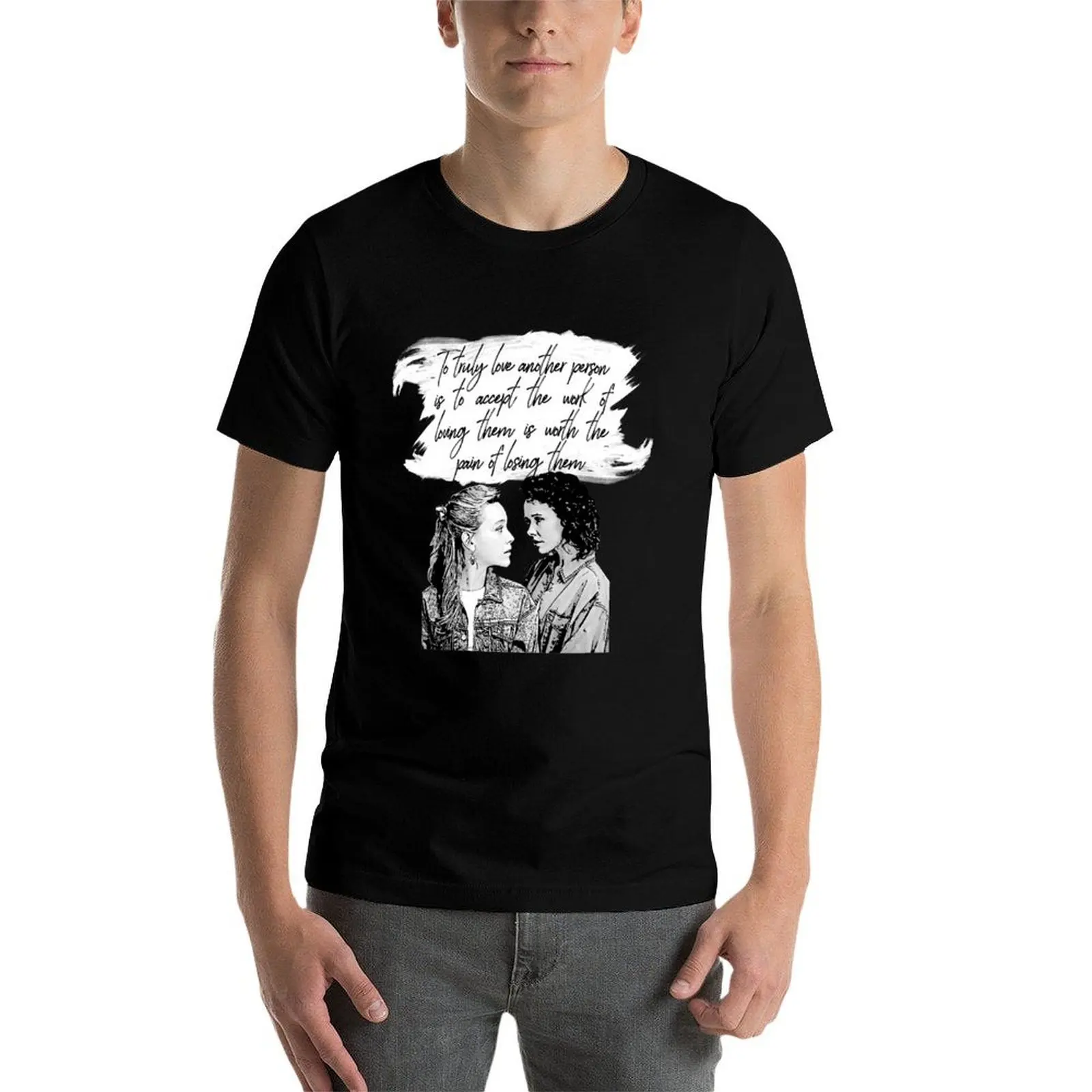 

Футболка Dani and Jamie - The Haunting of Bly Manor, футболки для мужчин, упаковка, хлопковые футболки, футболка из 100% хлопка