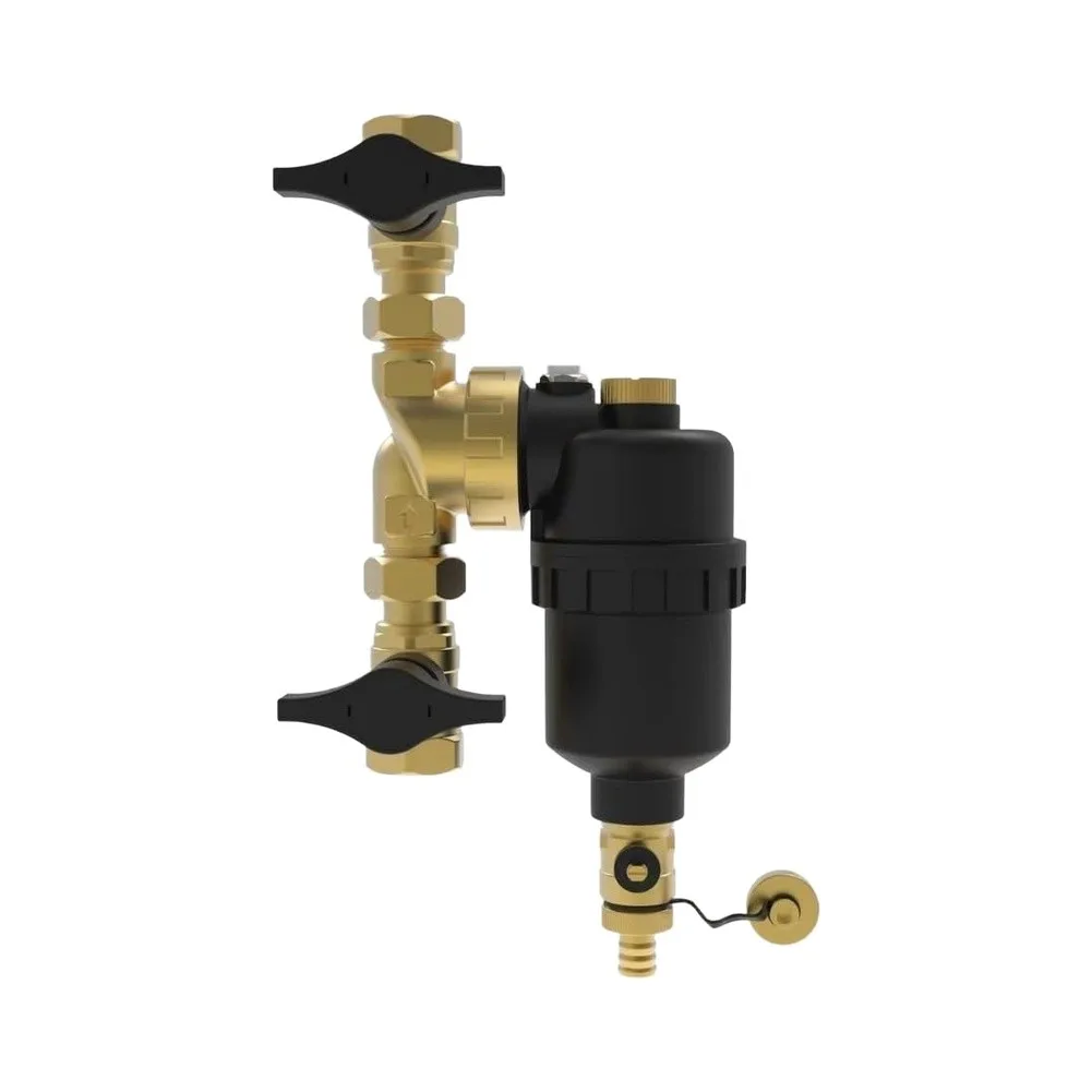 Rust Removal Device Magnetic Mud Separator Metallic Impurity for capture for robust Brass Housing For DN20 Heating Circuits