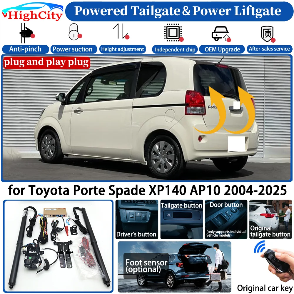 for Toyota Porte Spade XP140 AP10 2004-2025 Automatic Smart Powered Tailgate Power Liftgate System Intelligent Trunk Lift Kit