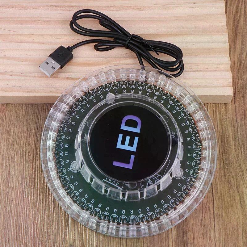 Sound Activated Rotating Disco Light USB RGB LED Ball Party KTV Bar Stage Lamps Easy Installation Exquisite Stage Effet