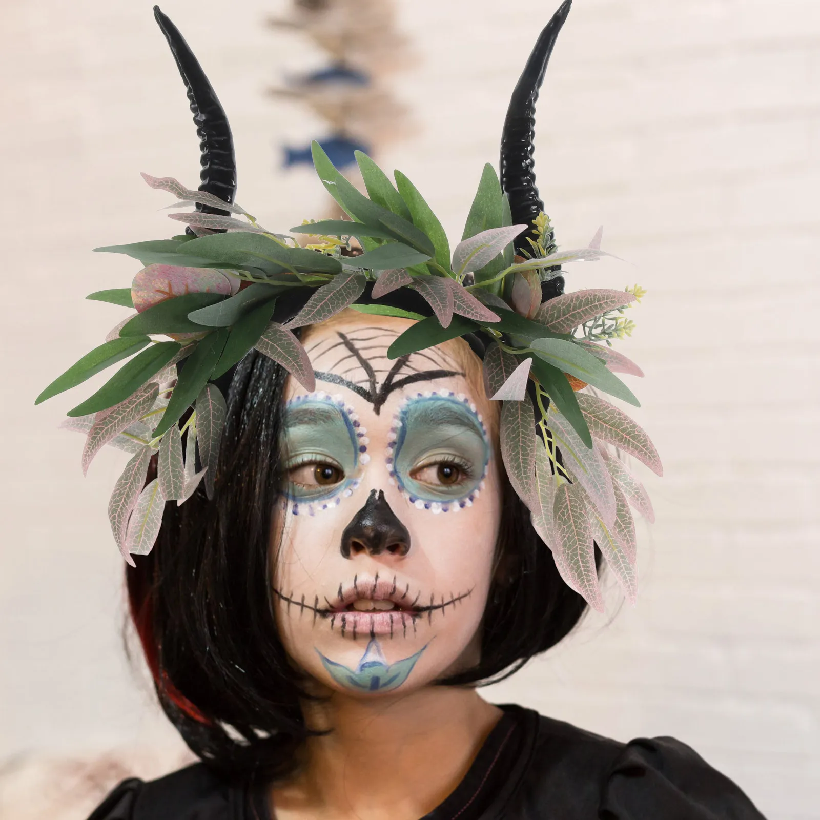 

Halloween Headband For Women Goth Cosplay Horns Black Gothic Hair Accessories Party Carnival Festival Wear