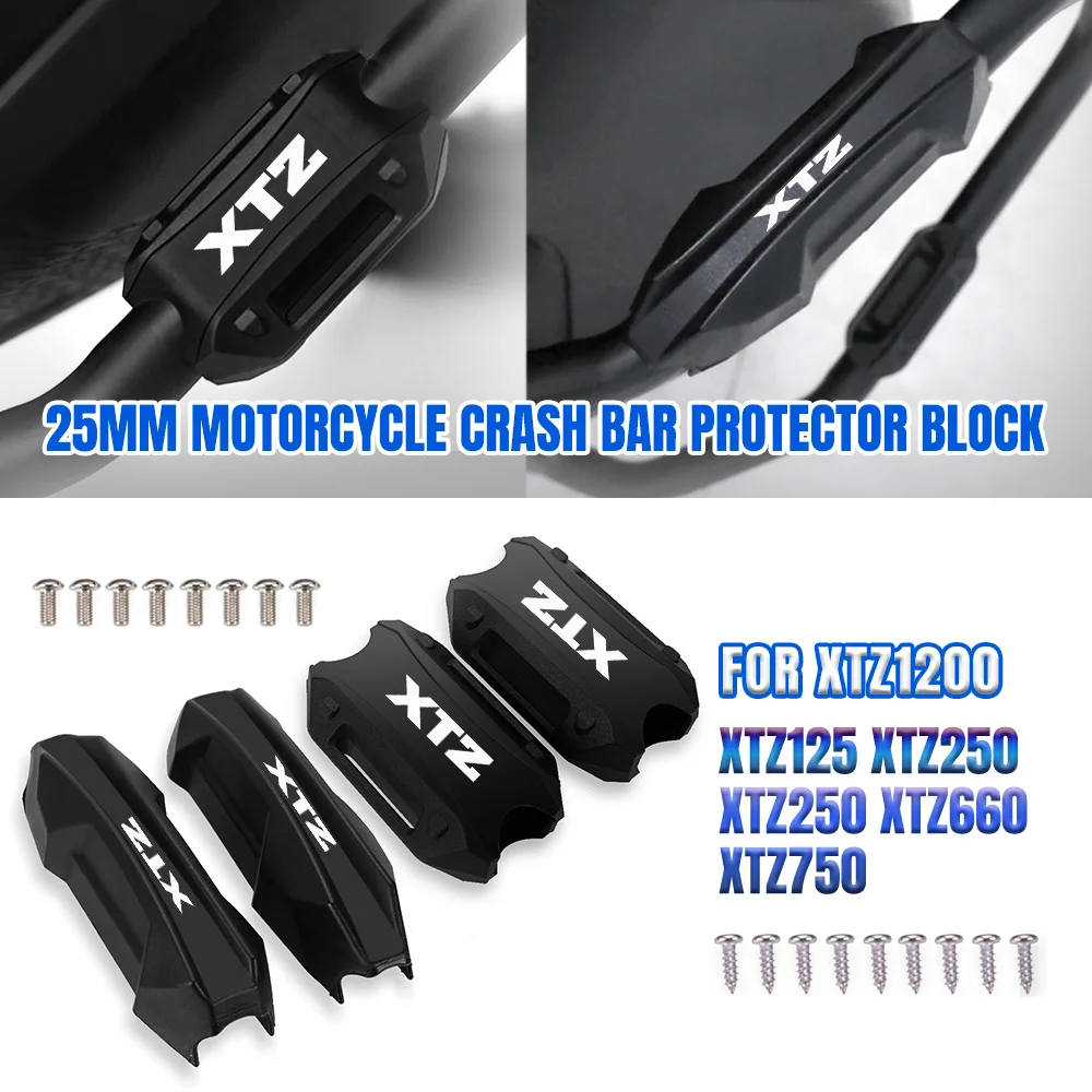 

Motorcycle Bumper Engine Guard 25MM Protect Block Crash Bar Decorative FOR YAMAHA XTZ1200 XTZ125 XTZ250 XTZ660 XTZ750