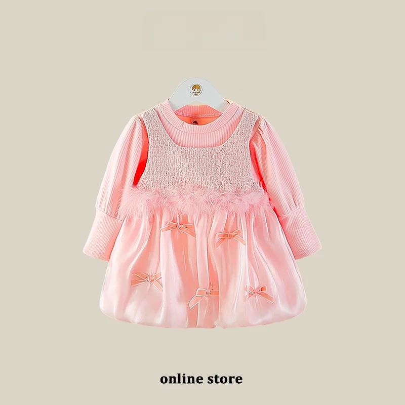robe-a-manches-longues-sweet-princess-pour-bebes-filles-nouveau-style-automne-jupe-midi-tendance-matiere-douce-usage-quotidien-pour-petites-filles