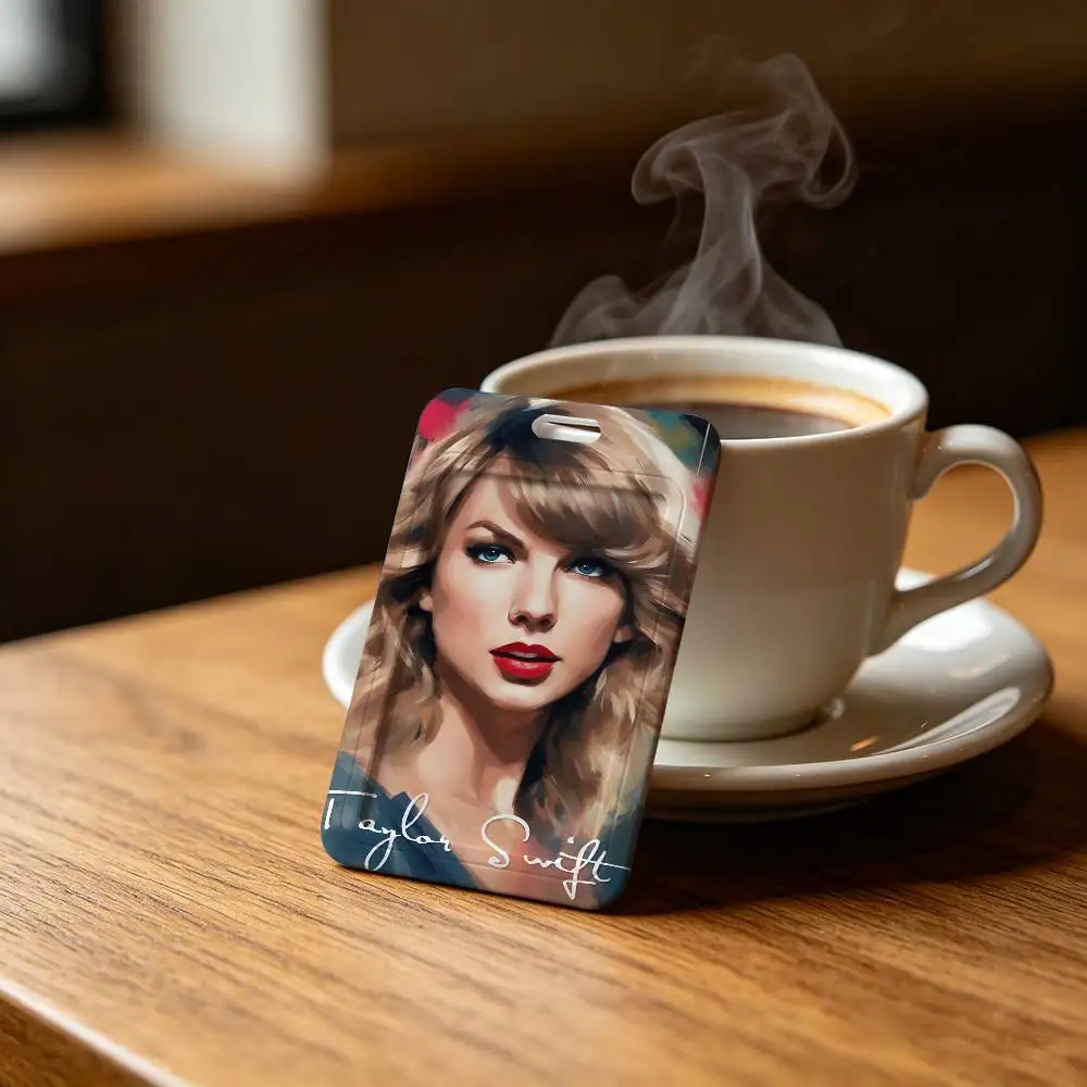 Singer-T-Taylors-fishionS-Swifts-w Access Card Sleeve Keychain Work Badge Clip Neck Lanyard For Office And Campus Use Name Tag - view 5