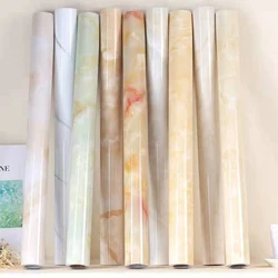Kitchen Oil-Proof Contact Paper PVC DIY Waterproof Self-Adhesive Wallpaper Countertop Cabinet Renovation Marble Wall Sticker