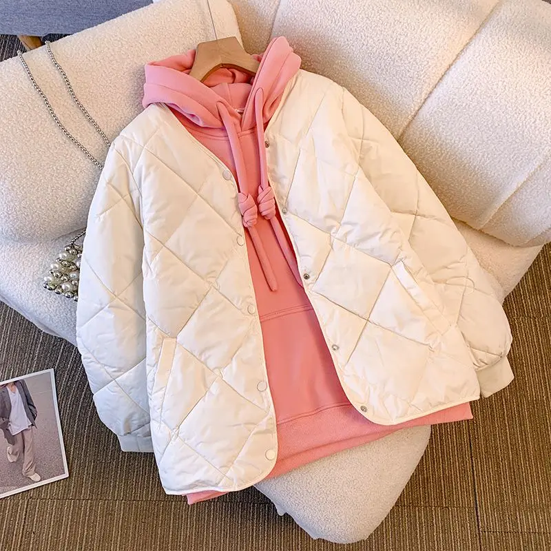 

Осень-зима, новая мода, однотонные парки с отложным воротником и длинными рукавами, женская одежда на пуговицах, повседневный свободный утепленный корейский топ