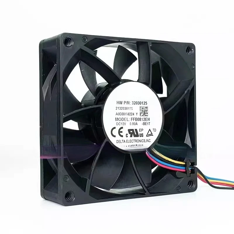 5pcs Original for Delta FFB0812EH 8025 8CM 12V 0.80A 4-Wire PWM Temperature Control High Airflow Chassis Fan