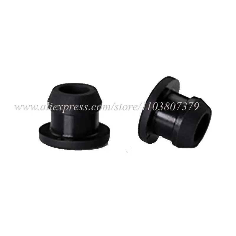 Dia 2.5 3 4 4.5 6 6.5 7 9.5-50.6mm Black Solid Silicone Rubber Caps T Type Plug Cover Snap-on Gasket Blanking End Seal Stopper