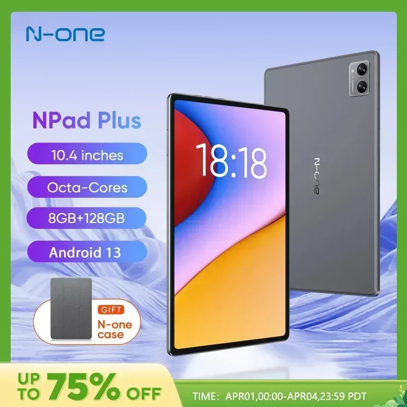 Планшетный ПК N-ONE NPad Plus 10,36 дюймов 2000x1200 FHD MT8183 8 ядер Android 13 (8 + 8) ГБ ОЗУ 128 Гб ПЗУ 6600 мАч Двойной Wi-Fi BT5.0