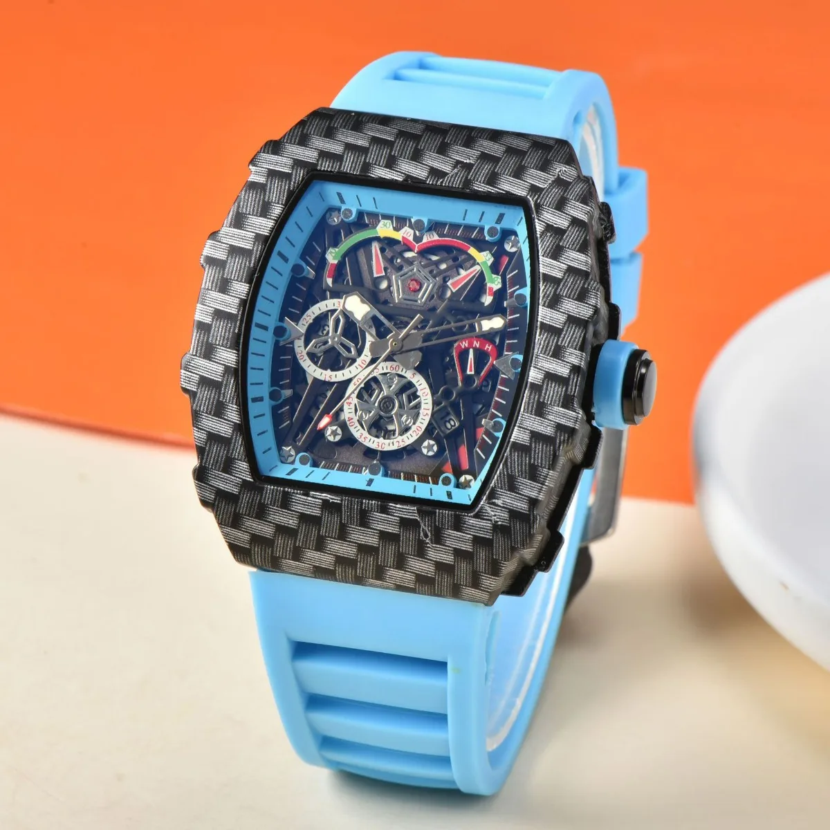 

смотрите напрямую от внешней торговли производителя модели X с одинаковыми персонализированными мужскими часами-календарем в форме бочонка.