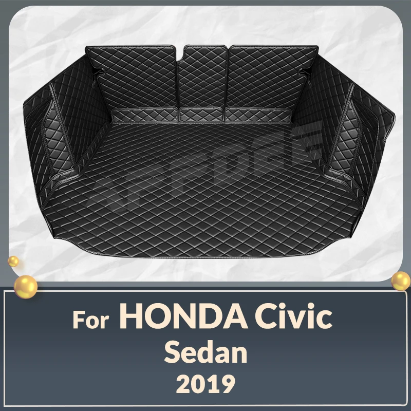 

Auto Full Coverage Trunk Mat For HONDA Civic 5-Seat Sedan 2019 Anti-Dirty Car Boot Cover Pad Interior Protector Accessories