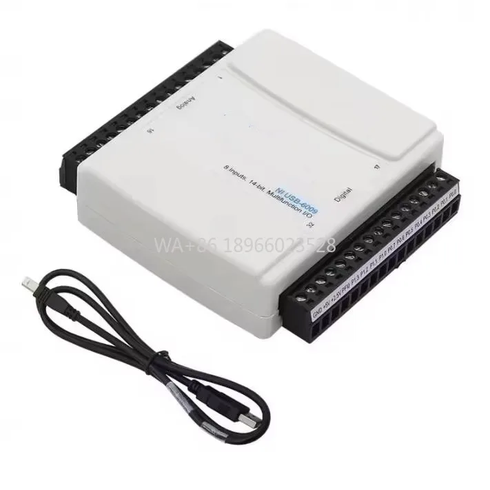 USB-6009 779026-01 Multifunktions-DAQ-Datenerfassungskarte 14 Bit 48 kS/s 8 analoge Eingänge 2 analoge Ausgänge