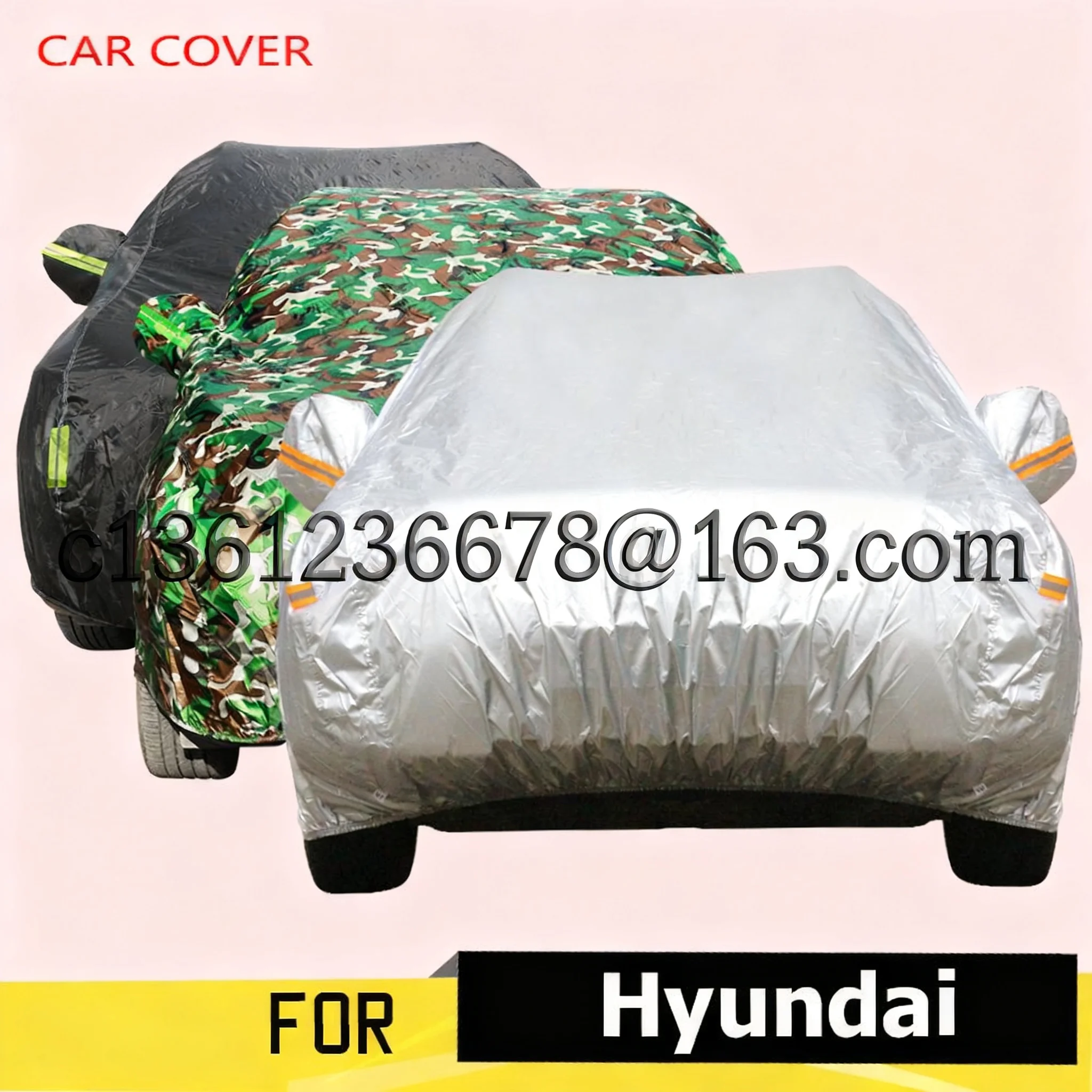 UV-proof, rain and snow-proof, dust-proof car cover suitable for Hyundai Atos Galloper Getz H-1, i10, i20, i30, i45, i800 models