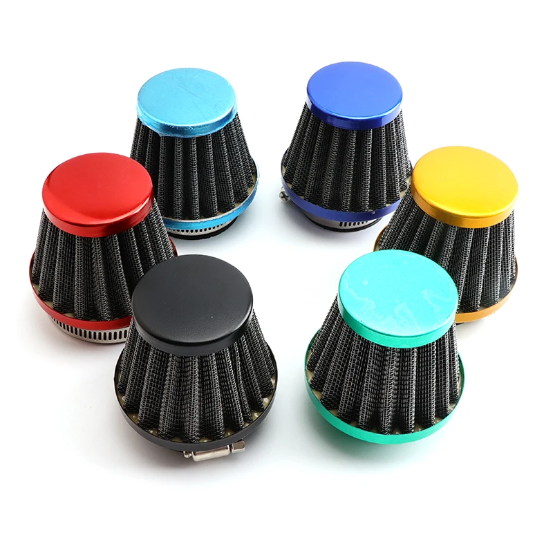 38mm Universal Motorbike Air Filter Intake Induction Kit Motorcycle ATV Dirt Bike Mushroom Head Cleaner Replacement