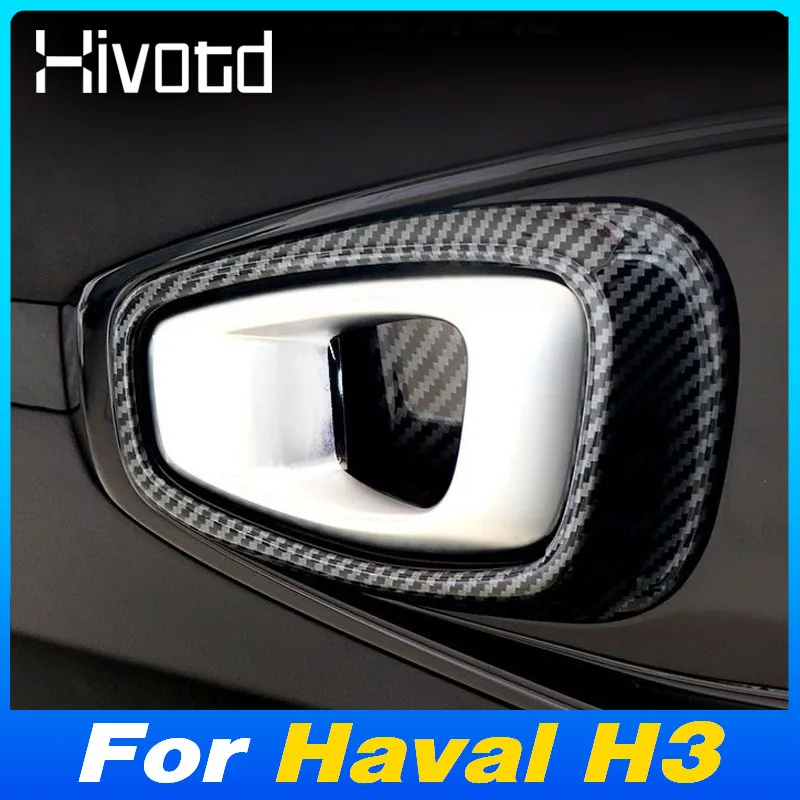 

For Haval H3 Great Wall 2024 ABS Auto Inner Door Handle Catch Bowl Cover Parts Car Trim Decoration Interior Stylings Accessories