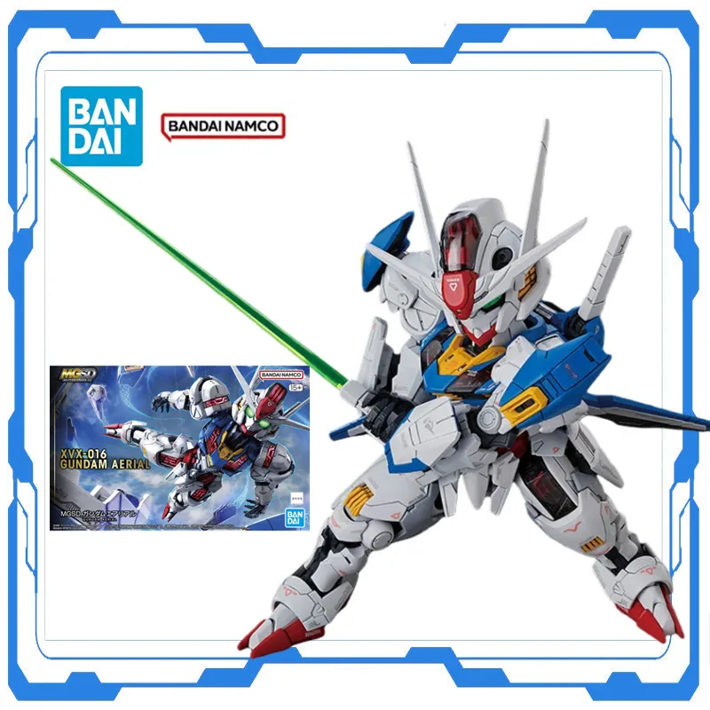 

Bandai MGSD XVX-016 Gundam Aerial Mobile Suit Gundam The Witch From Mercury Assembly Model Kit Collectible Anime Action Gifts