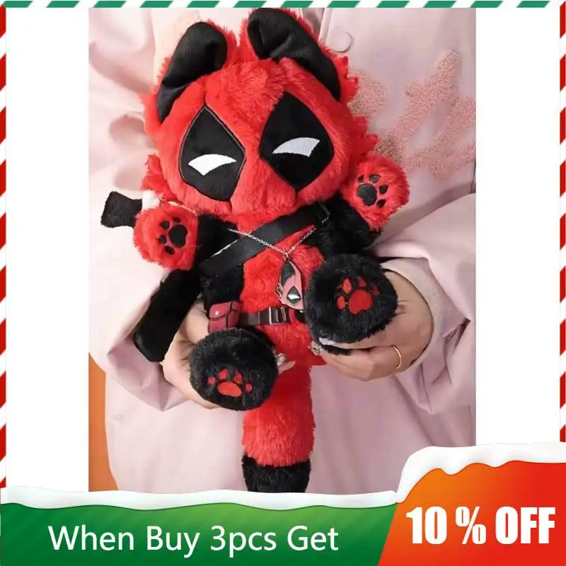 

Anime Peripherals Cute Maid Outfit Spider-Man Cosplay Deadpool Figure Puppet Spider-Man Figurine Doll Decoration Toys Gifts