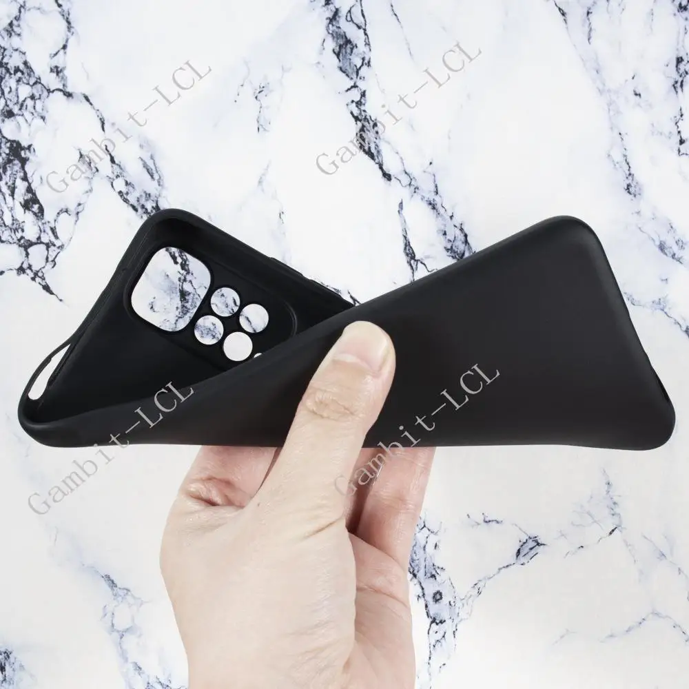 をxiaomi redmi注11 4グラムグローバル6.43 "2201117TG、2201117TIシリコーンスマートフォン電話の保護バックシェルソフトtpuケース