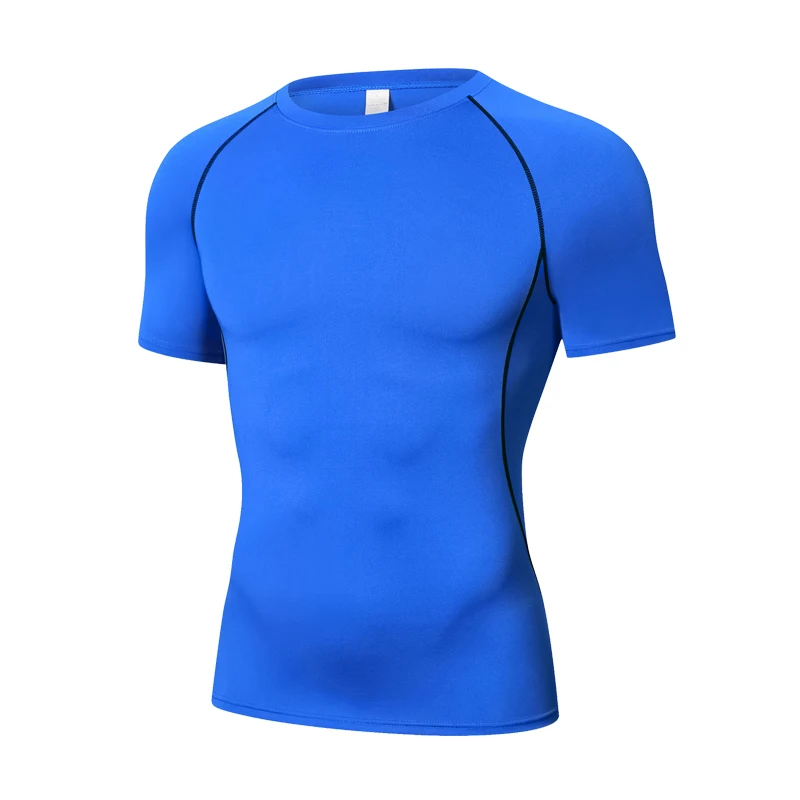 Compression Long Sleeve T Shirt Men Elastic Training T-shirt Gym Fitness Workout Tights Sport Jersey Athletic Running Shirt Men