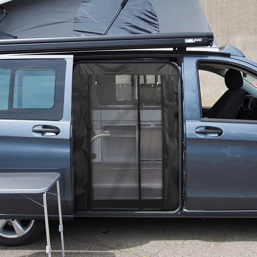 Insect Screen Mosquito Fly Screens Net for Mercedes Benz Sprinter for Ford Transit MK8 Side Sliding Door Anti-Mosquito Curtain