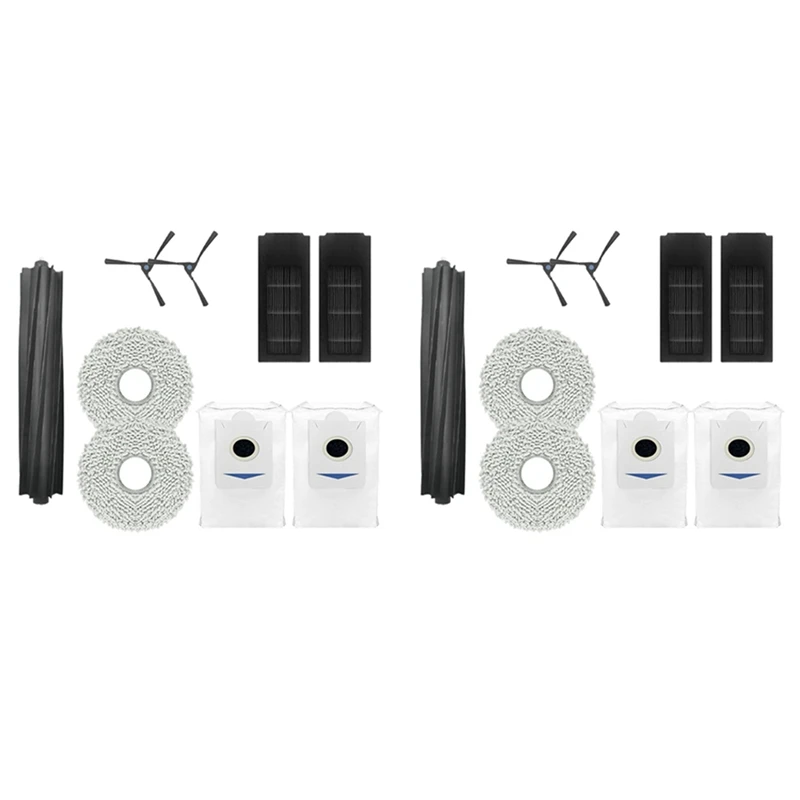 

2025-2Set Roller Brush Side Brush Filter For ECOVACS DEEBOT X2 PRO Vacuum Cleaner Sweeping Robot Sweeper Accessories A