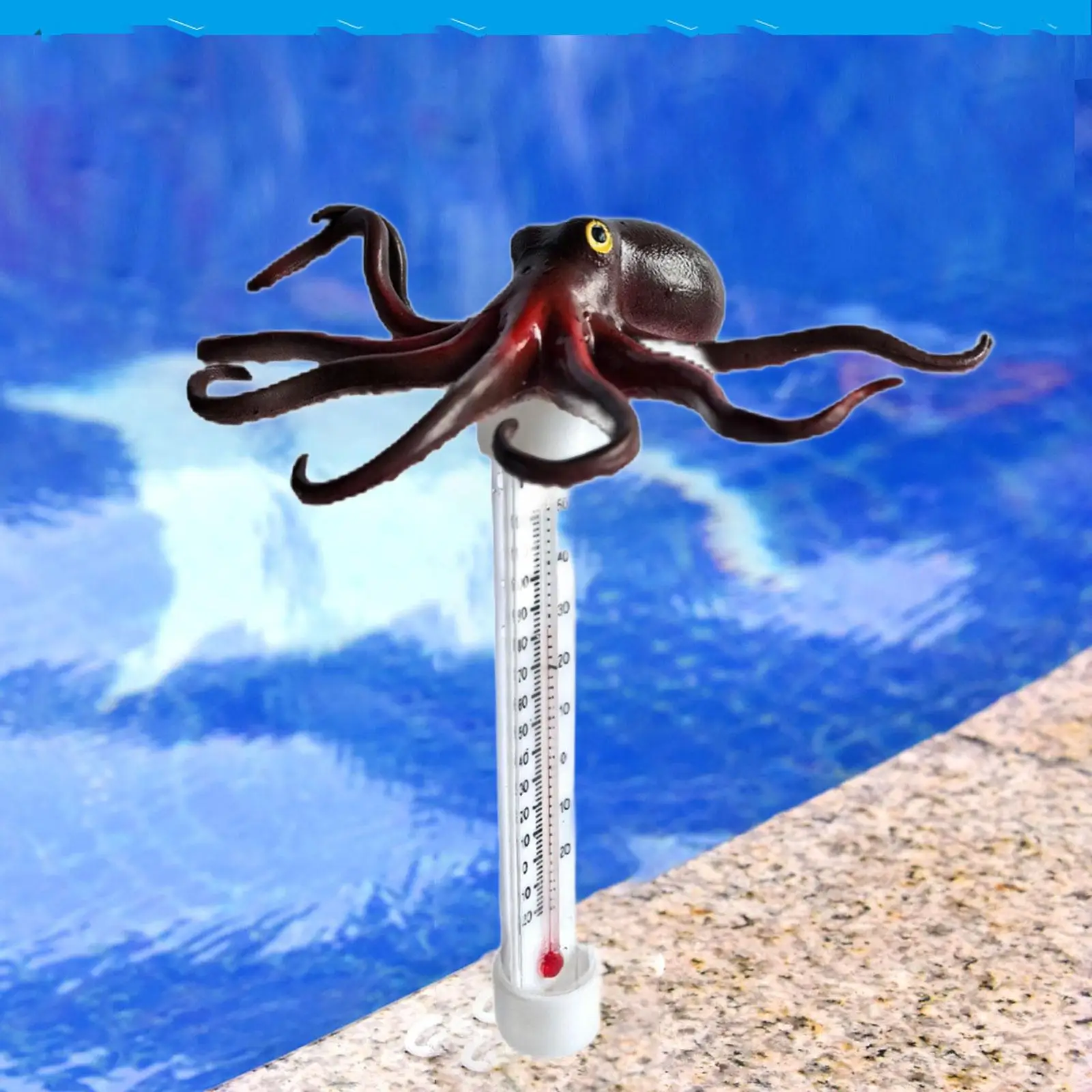 Floating Pool Thermometer with Large Display Analog Water Temperature Gauge