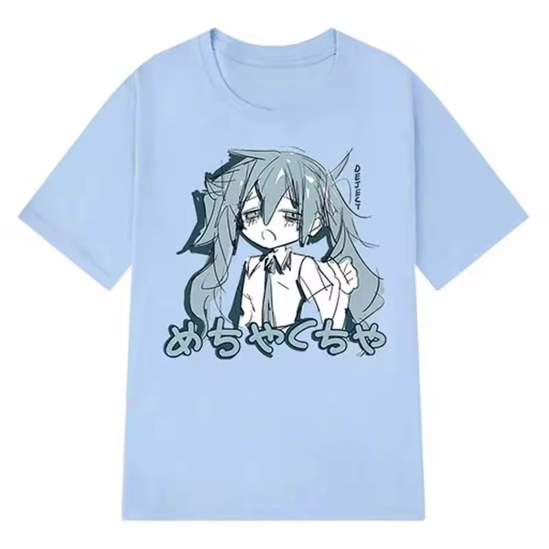 Japanese Y2K Anime Women T-shirt Cotton Loose Streetwear Casual Tees Big Size Short-sleeved Hip-hop Harajuku Tops Women Clothing - Image 4