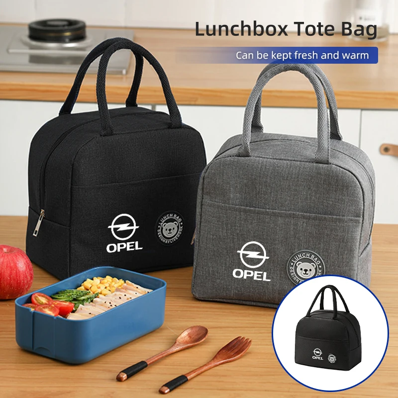 

Car Styling Lunch Bag Thermal Food Case Insulated Tote Accessories For Opel Corsa Astra Insignia Vectra Zafira Meriva Mokka Gran