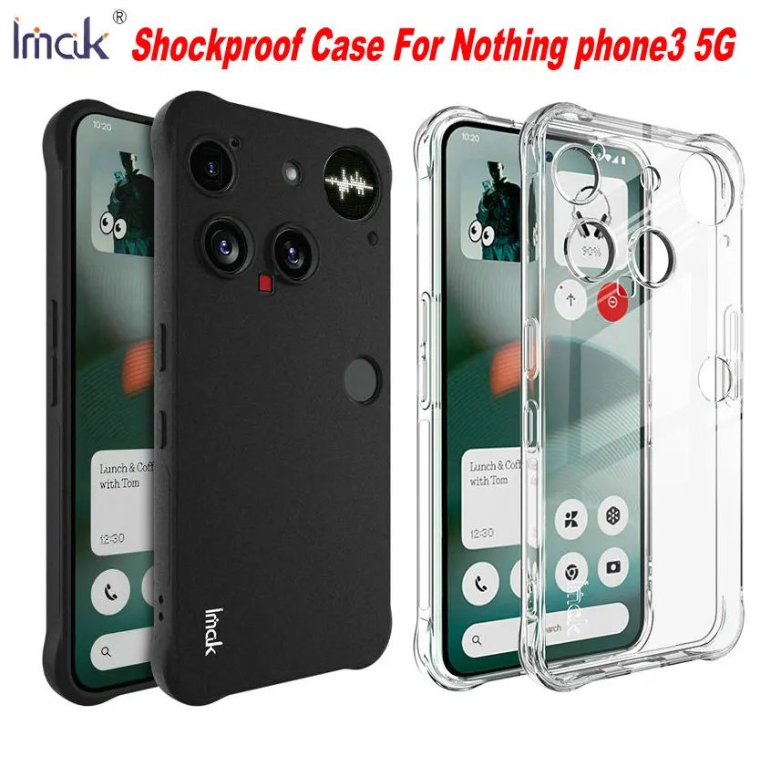 

Чехол «Ничтовый телефон 3 5G» IMAK, противоударный, прозрачный, тонкий, мягкий, силиконовый, из ТПУ, задняя крышка для телефона 3, 5G, чехлы