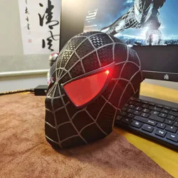 Marvel 1:1 Tobey Mask Hot Sale 3d Spider-Man Venom Helmet Lights With Mask Removable Lenses Mascara Cosplay Set Christmas Gift