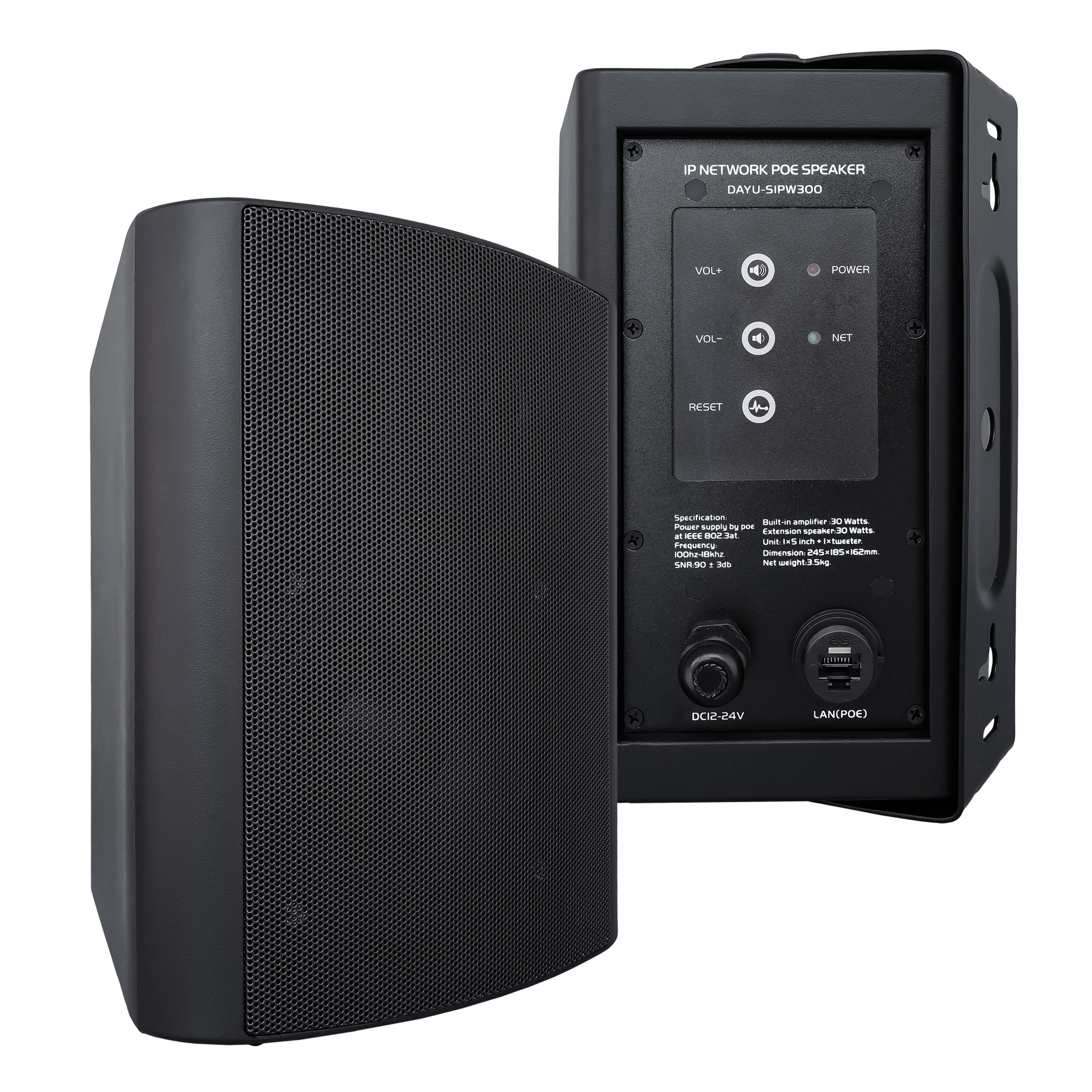 2025 Hot Sale OBT-9806 High-quality Professional Active Speakers PA System Broadcast Wall Mount POE Speakers