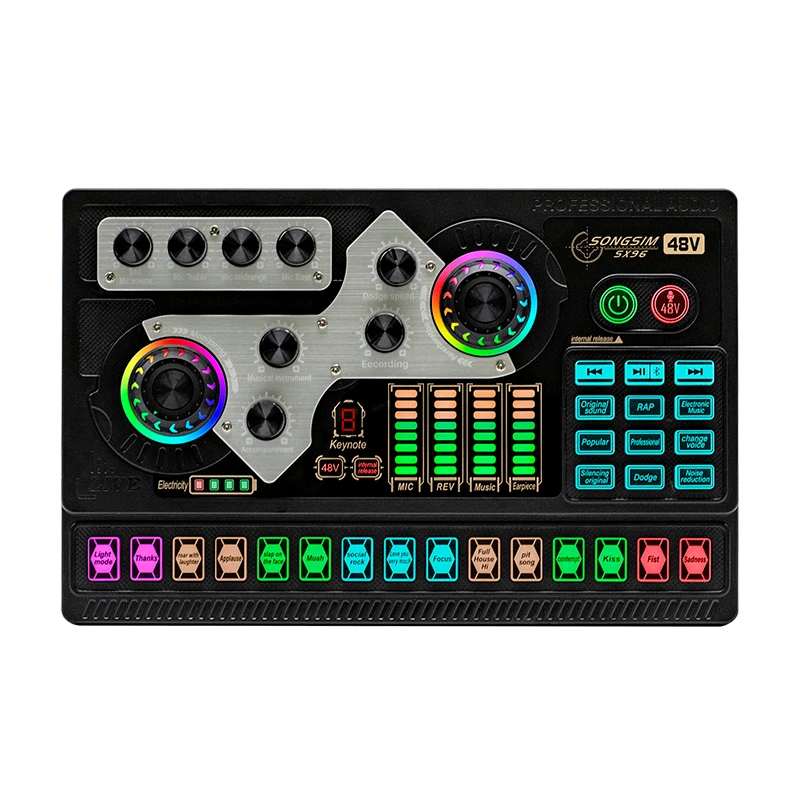 Sepuluh item TLF Xtuga SX96 Teknologi OTG Baru Kualitas Input XLR USB Kartu Suara & Mixer untuk Streaming Podcast