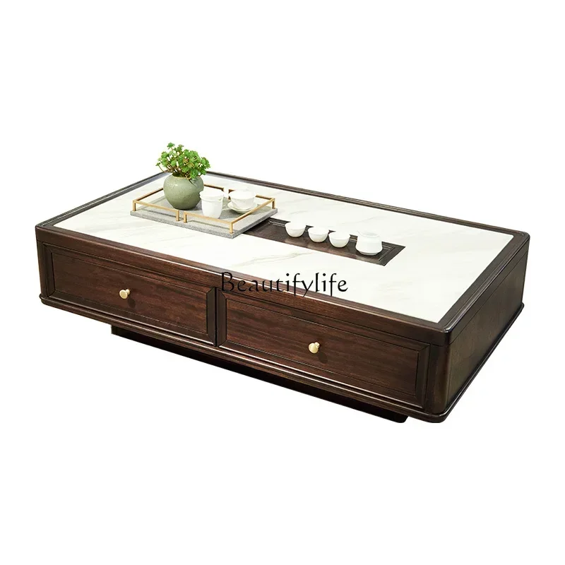 

Zen new Chinese ebony coffee table TV cabinet combination modern simple light luxury solid wood