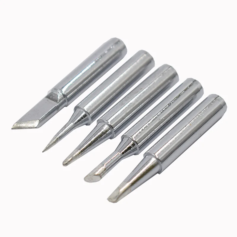 5Pcs 900M-T Soldering Iron ironIS/I/B/K/SK/2.4D/3.2D/1C/2C/3C/4C Lead-Free Welding Tips Head electric soldering iron