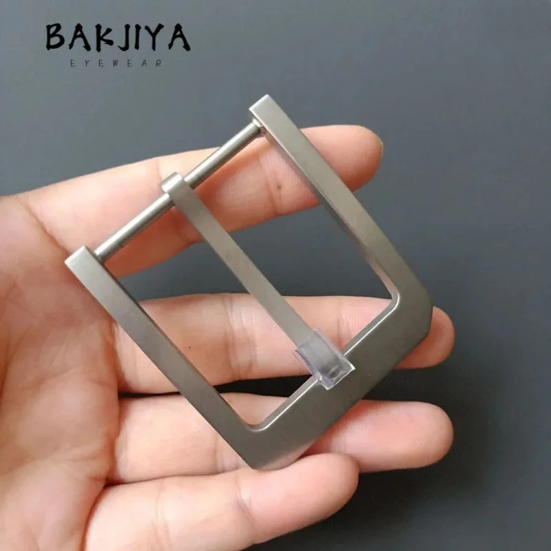 1pcs Pure Titanium Belt Buckle Men Fashion D-type Pin Buckle, Lightweight No-Rust Anti Allergic Leather Belt Accessory 38mm