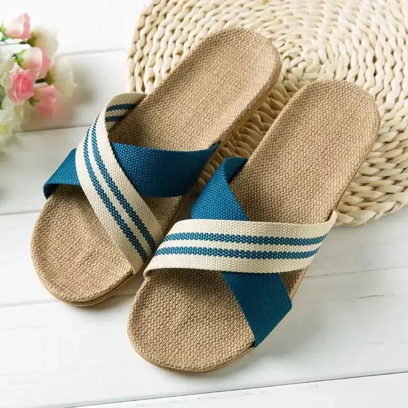 

Home Slippers for Spring, Autumn and Summer, Indoor Non-Slip Silent Floor Slippers